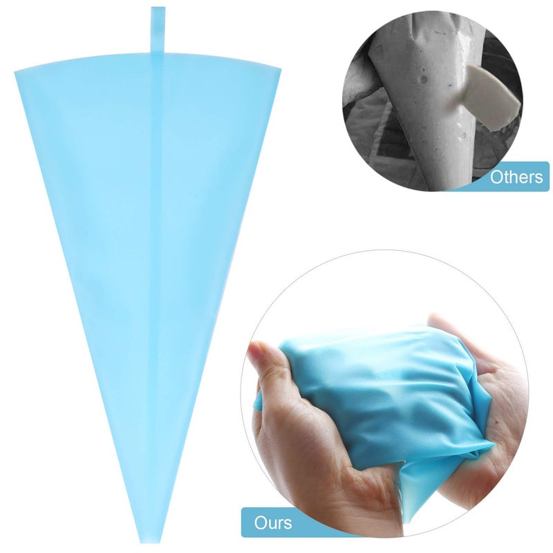 LoveBB 16 Pcs Reusable Pastry Piping Bags Silicone Icing Bags with 8 Coupler for Icing Frosting Decorate Cake, (10,12,14,16 inch) - Image 2